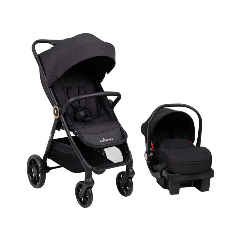 Travel System Ariah con Carruaje, Portabebé y Base para Auto Color Negro Travel System Ari…