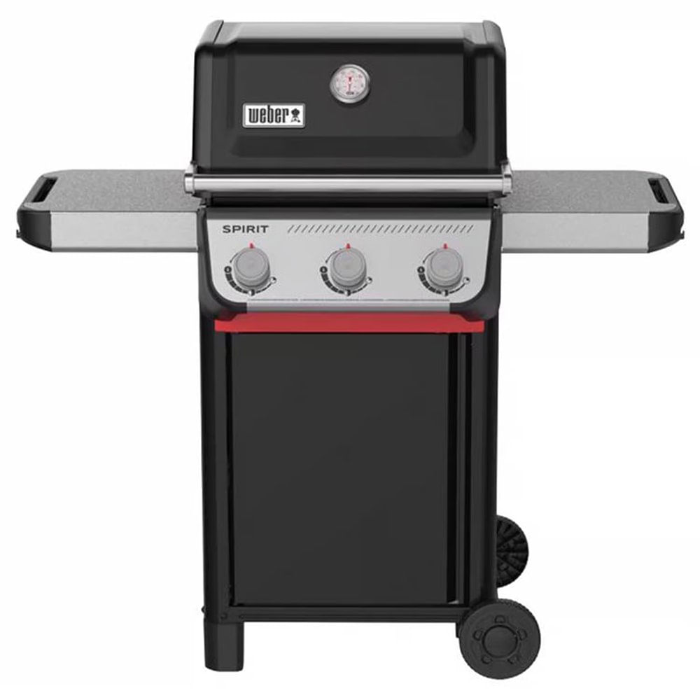 Churrasquera a Gas Spirit E-310 de 3 Quemadores 24,000 BTU Negro