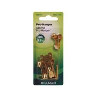 Gancho Para Cuadros 40 Lbs De 3 Pzs Color Dorado - Hillman Anchorwire