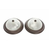Plafón De Techo Para 2 Bombillos Base E27 60W - Zlumini Varios Colores