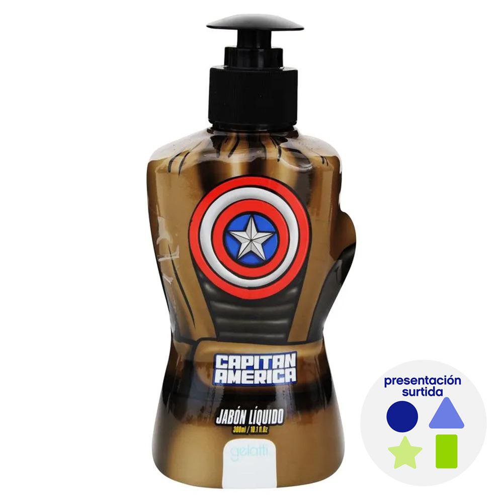 Jabón Líquido para Manos Avengers de 300 mL con Dispensador - Diseño Surtido
