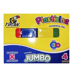 Plasticina-Jumbo-4-Colores-400-G---Tucan