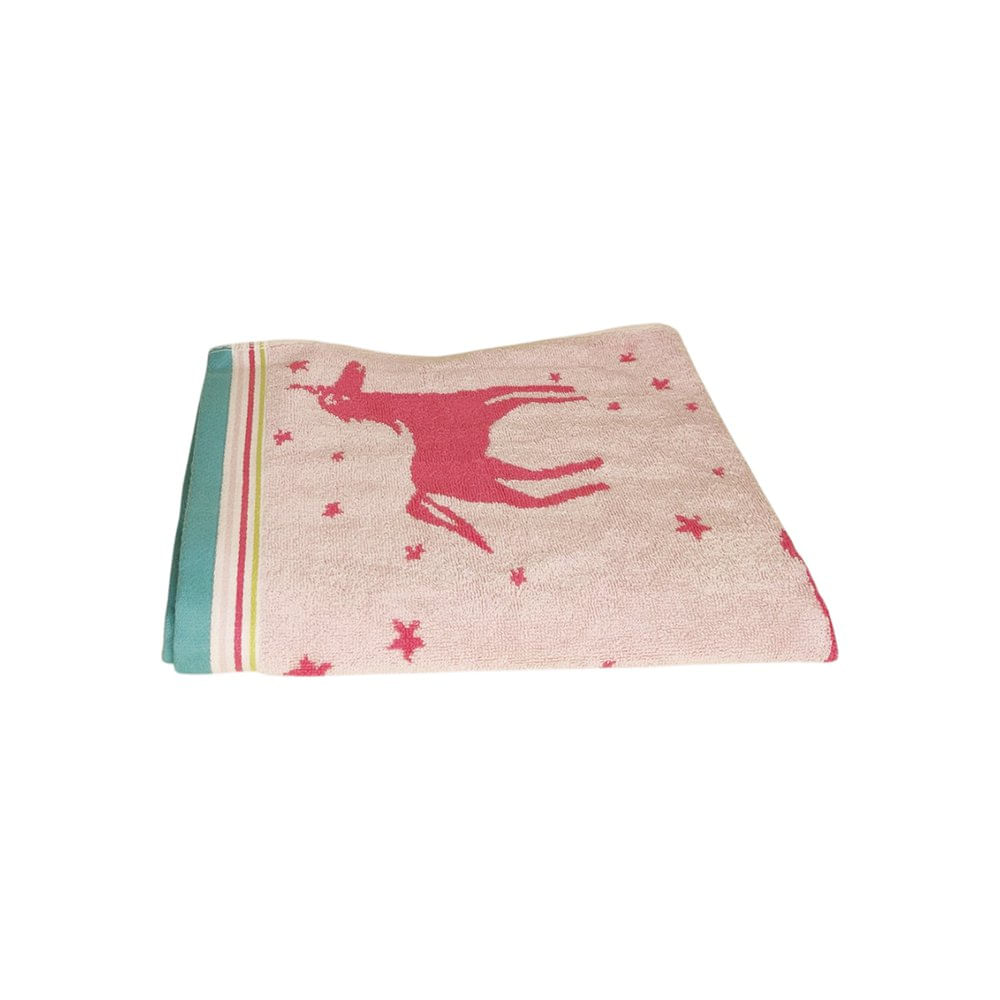 Toalla de Baño Infantil con Diseño de Unicornios 140 X 70 Cm