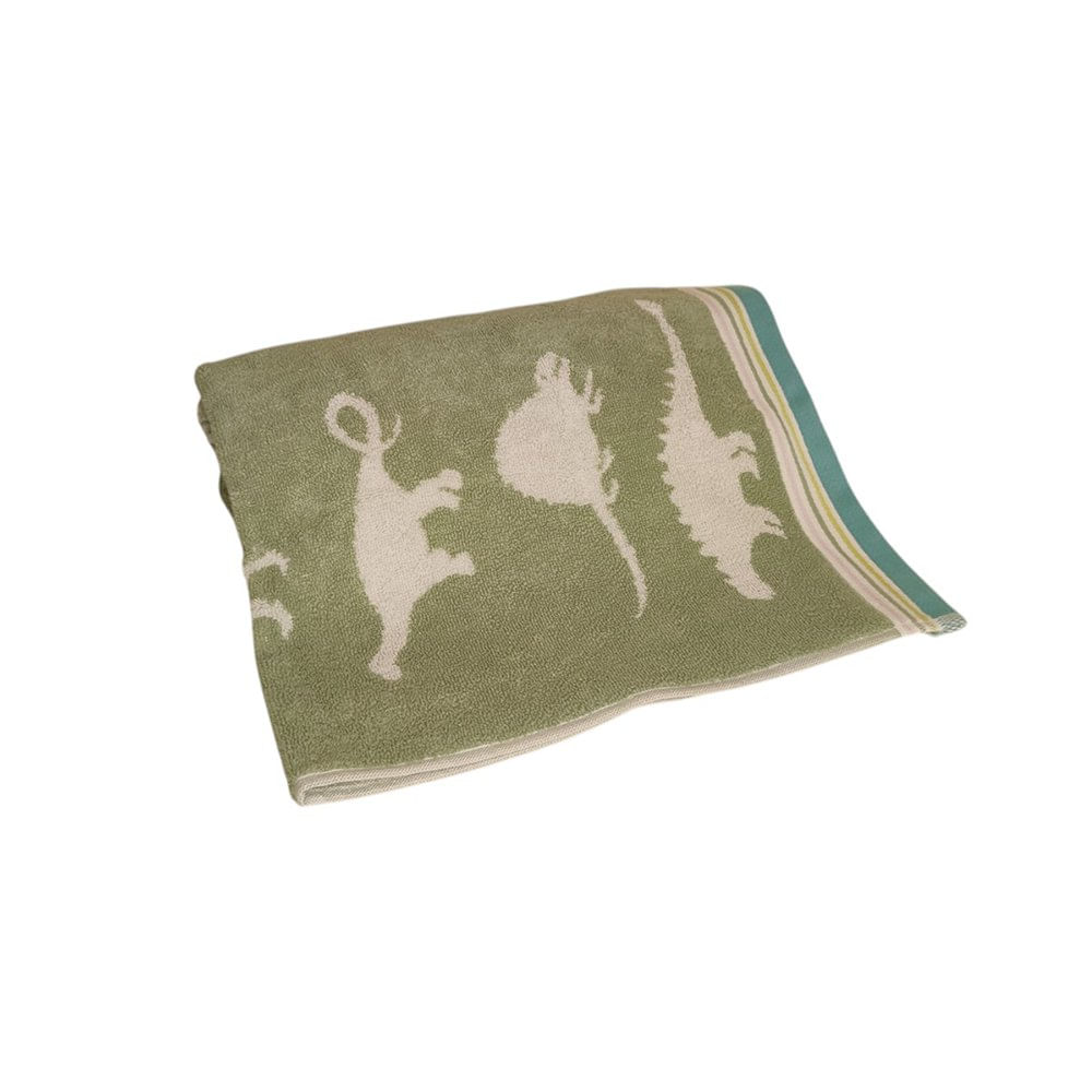 Toalla de Mano Infantil con Diseño de Dinosaurios de 140 x 70 cm