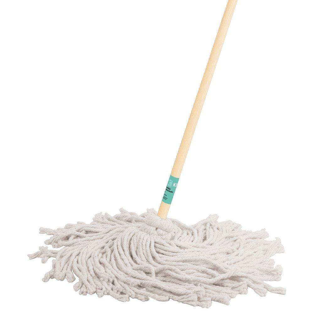 Trapeador Tipo Mechudo con Mango de Madera 450 Gr de 120 Cm