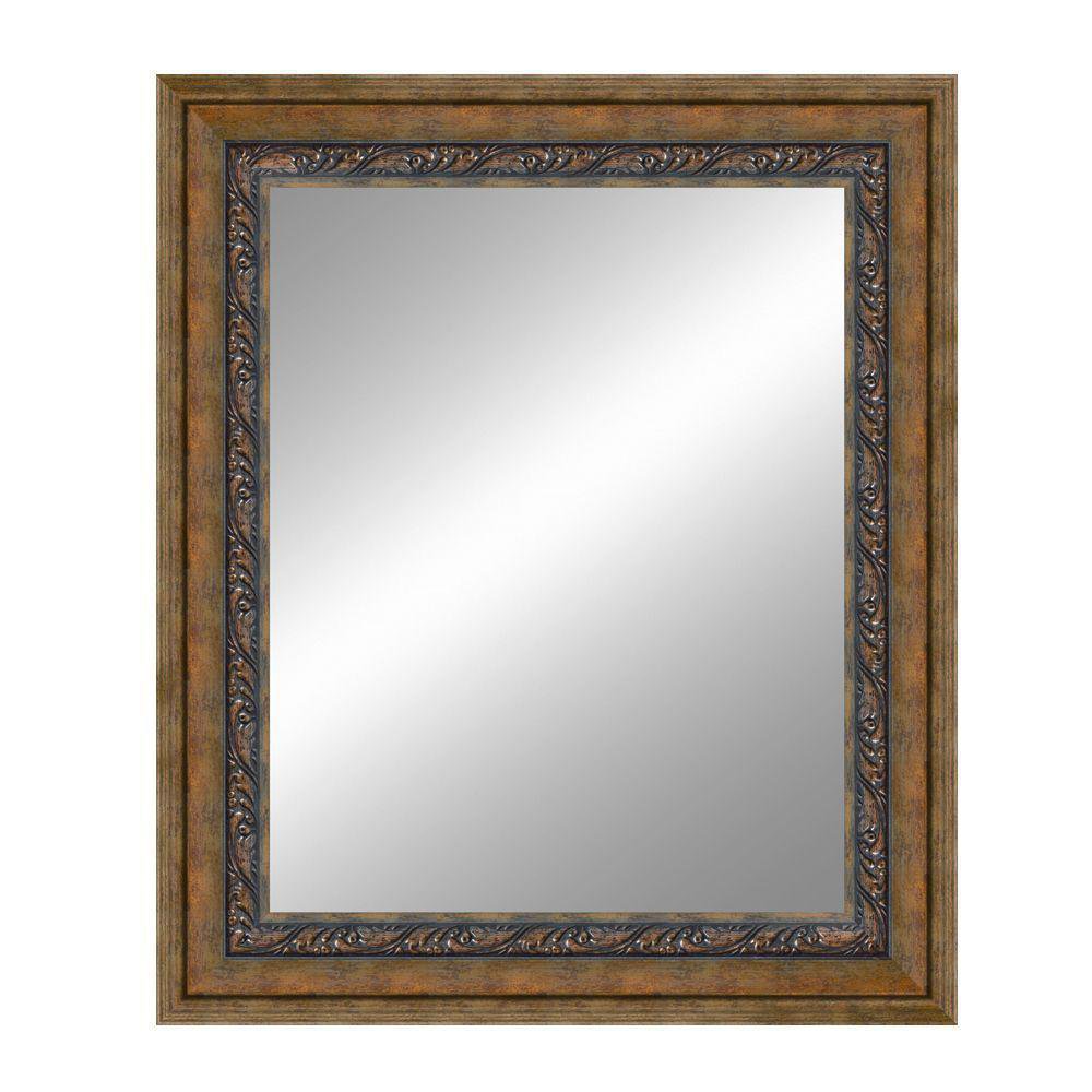 Espejo de Pared 50 x 60 cm Marco con Acabado Antiguo Color Cobre