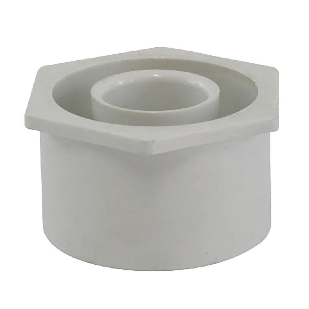 Reductor 1 1/2 x 3/4 Plg de PVC Liso