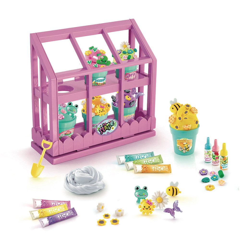 Kit Creativo Mini Jardín de Slime con Flores Multicolor
