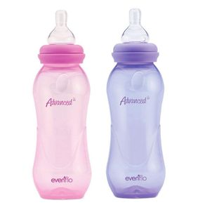 Biberón Advanced Cuello Estándar Anticólicos Dúo 8 Oz - Evenflo Varios Colores