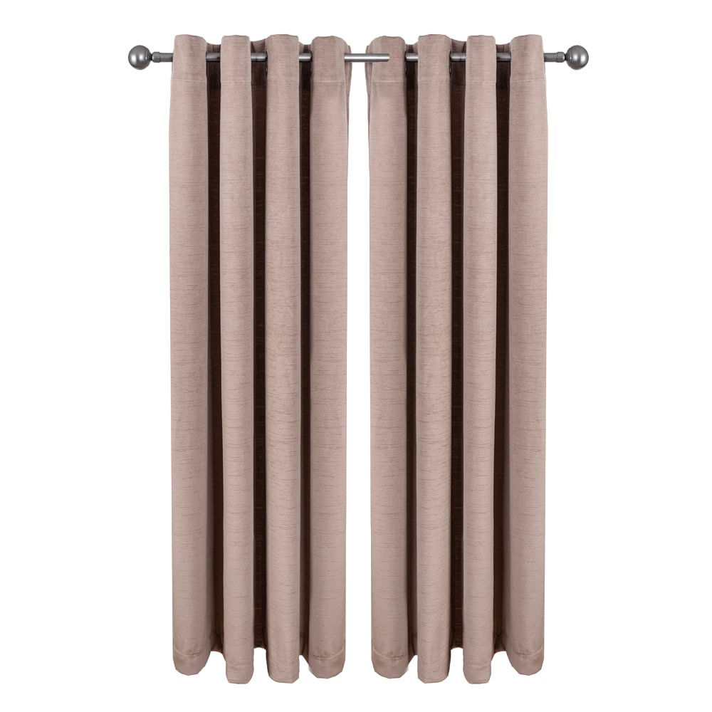Cortina Velvet con Ojales 140 x 229 cm - Varios Colores Taupe