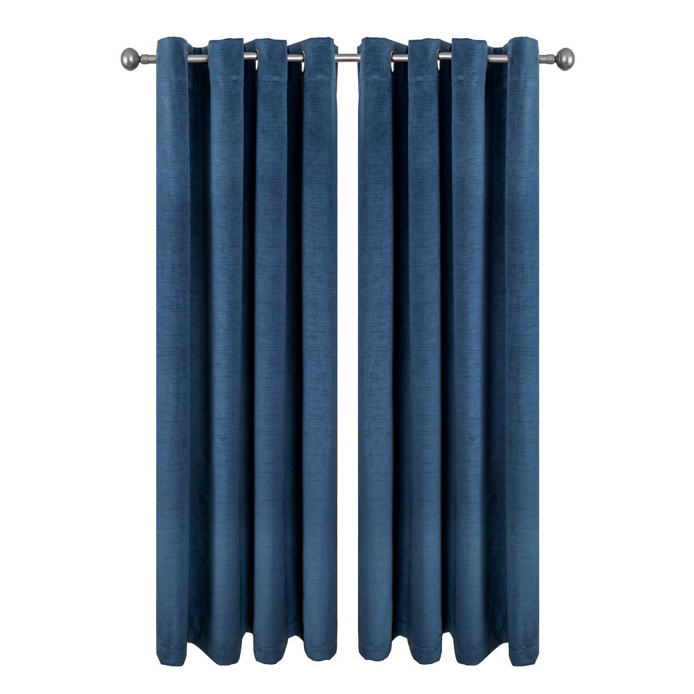 Cortina Velvet con Ojales 140 x 229 cm - Varios Colores Azul