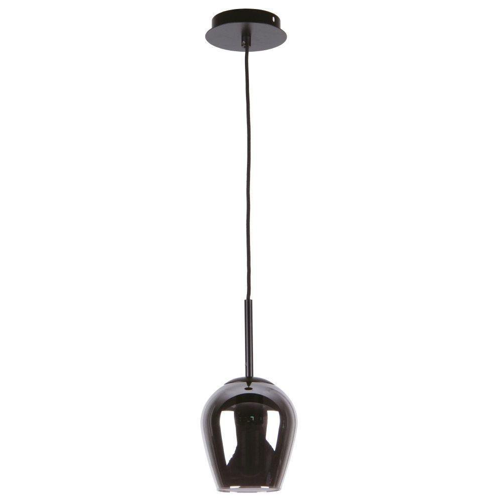 Lámpara Colgante de Vidrio Acabado Satinado E27 40W Color Negro