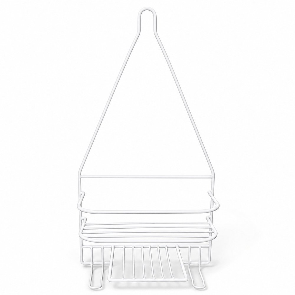 Organizador de Ducha Metálico para Shampoo y Accesorios de Baño Color Blanco