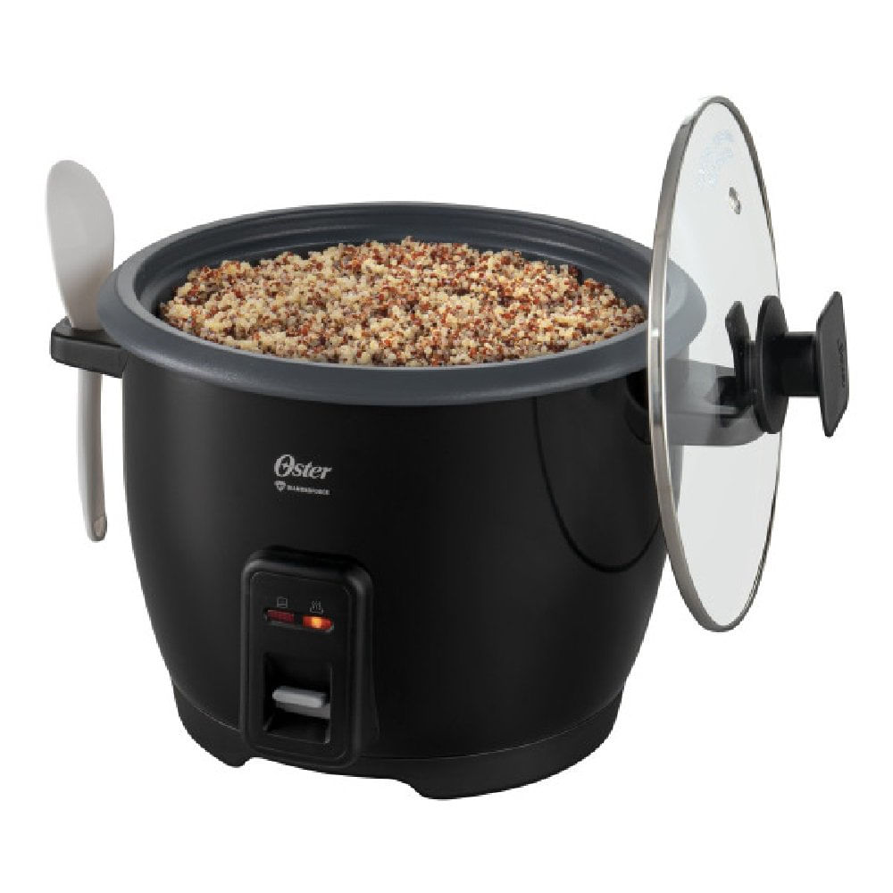 Arrocera de 10 Tazas 1.8 Litros con Recubrimiento Antiadherente DiamondForce Color Negro