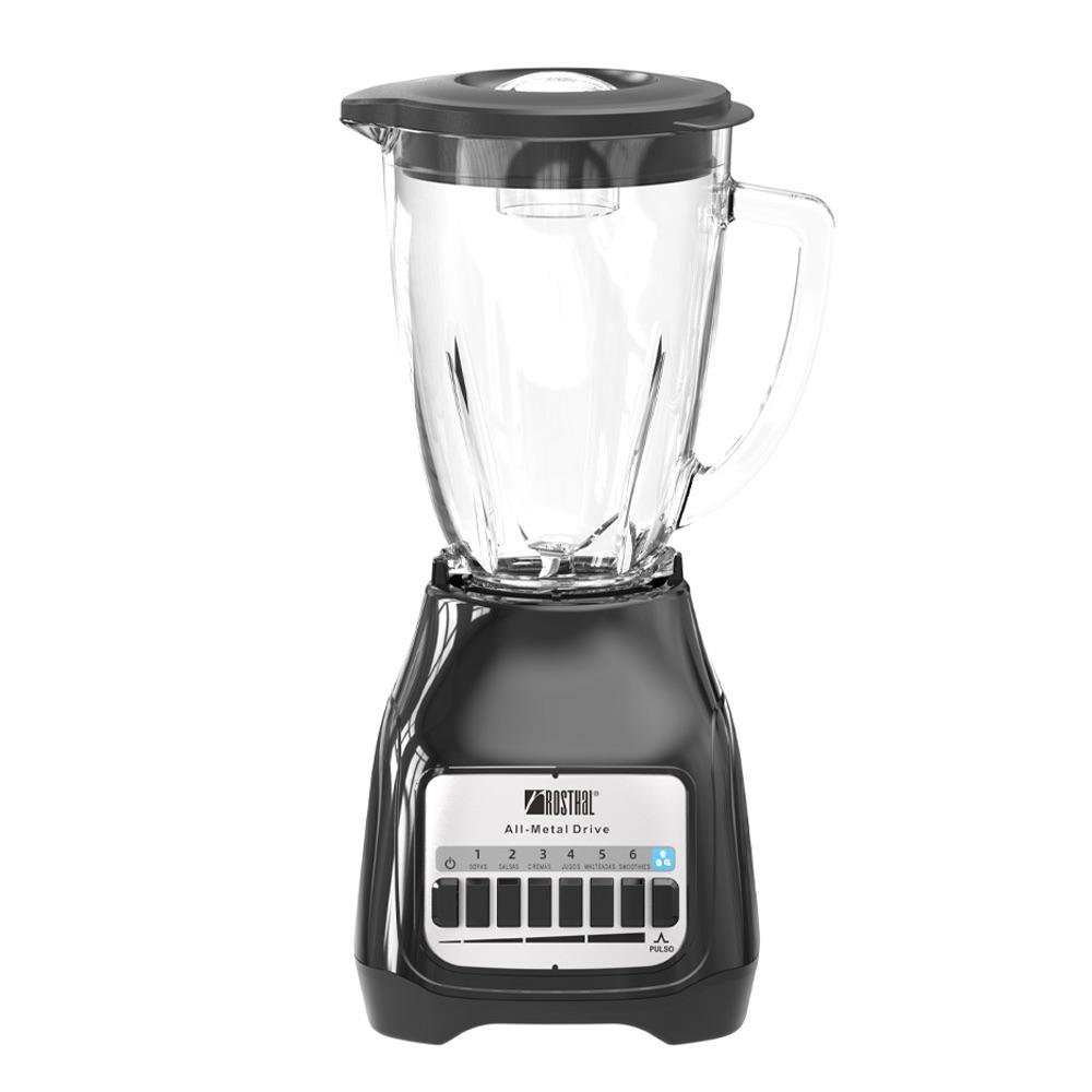 Licuadora con Jarra de Vidrio 1.25 Litros 650 W Color Negro
