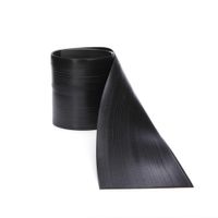 Zócalo Flexible Negro De 4 Plg Por 1 M Lineal - Rhino