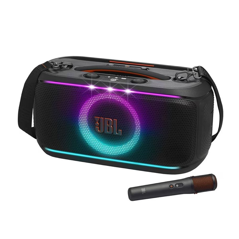 Bocina Portátil Inalámbrica PartyBox On-The-Go 2 100W con Bluetooth y Micrófono en Color N…