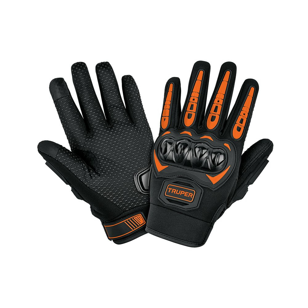 Guantes para Motociclista Talla M con Protección Rígida y Sensibilidad Táctil