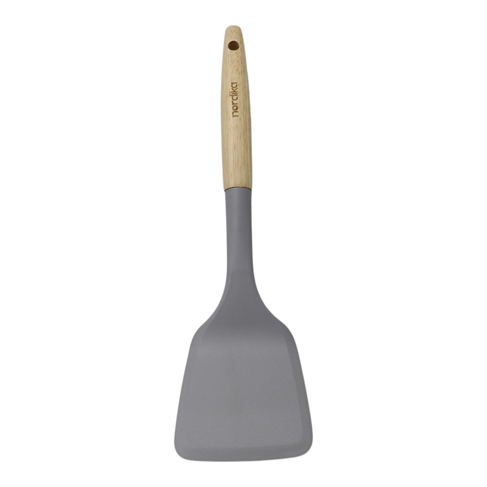 Espátula Plana de Silicón con Mango Color Café