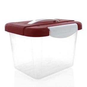 Caja Click C/Tapa Y Agarrador (4 L) Rojo C