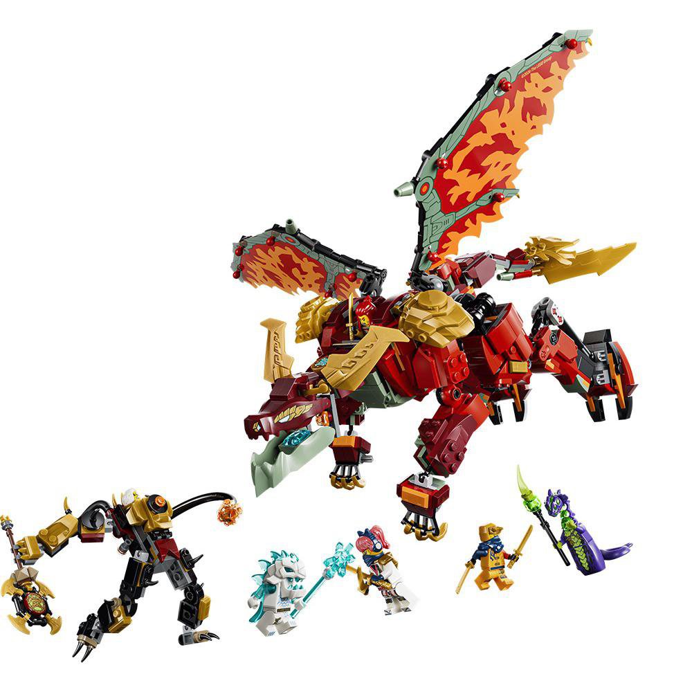 LEGO Ninjago Meca Dragón Transformable de Wyldfyre #71868 de 821 piezas