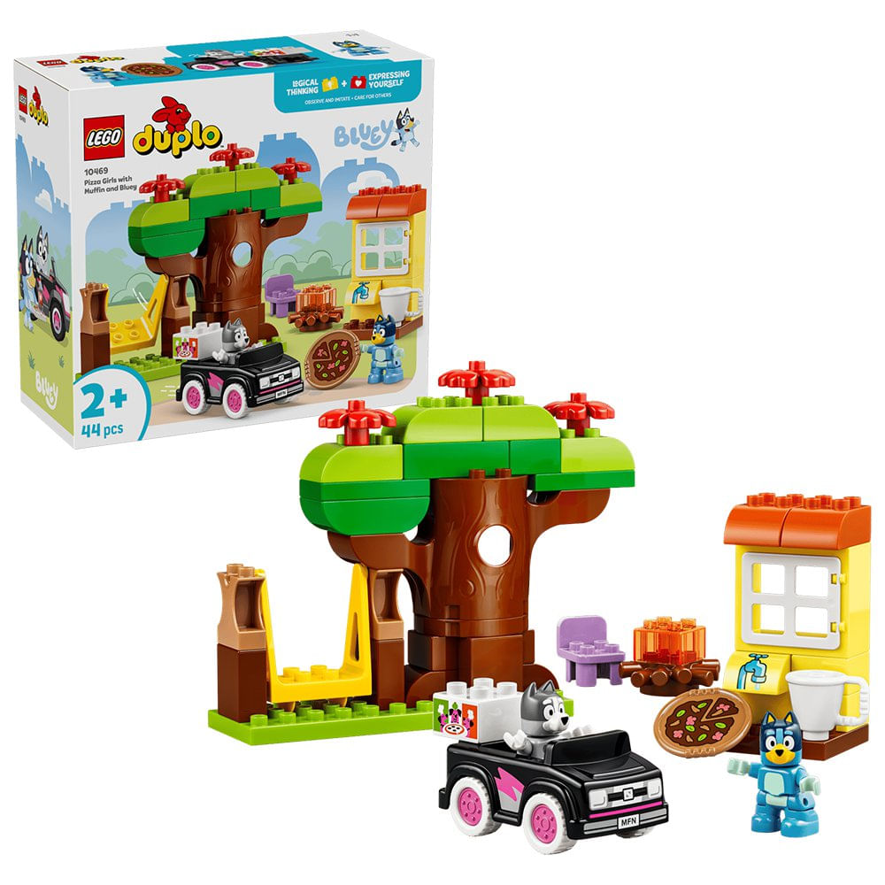 LEGO Duplo Bluey Niñas de la Pizza con Muffin y Bluey #10469 con 44 Piezas