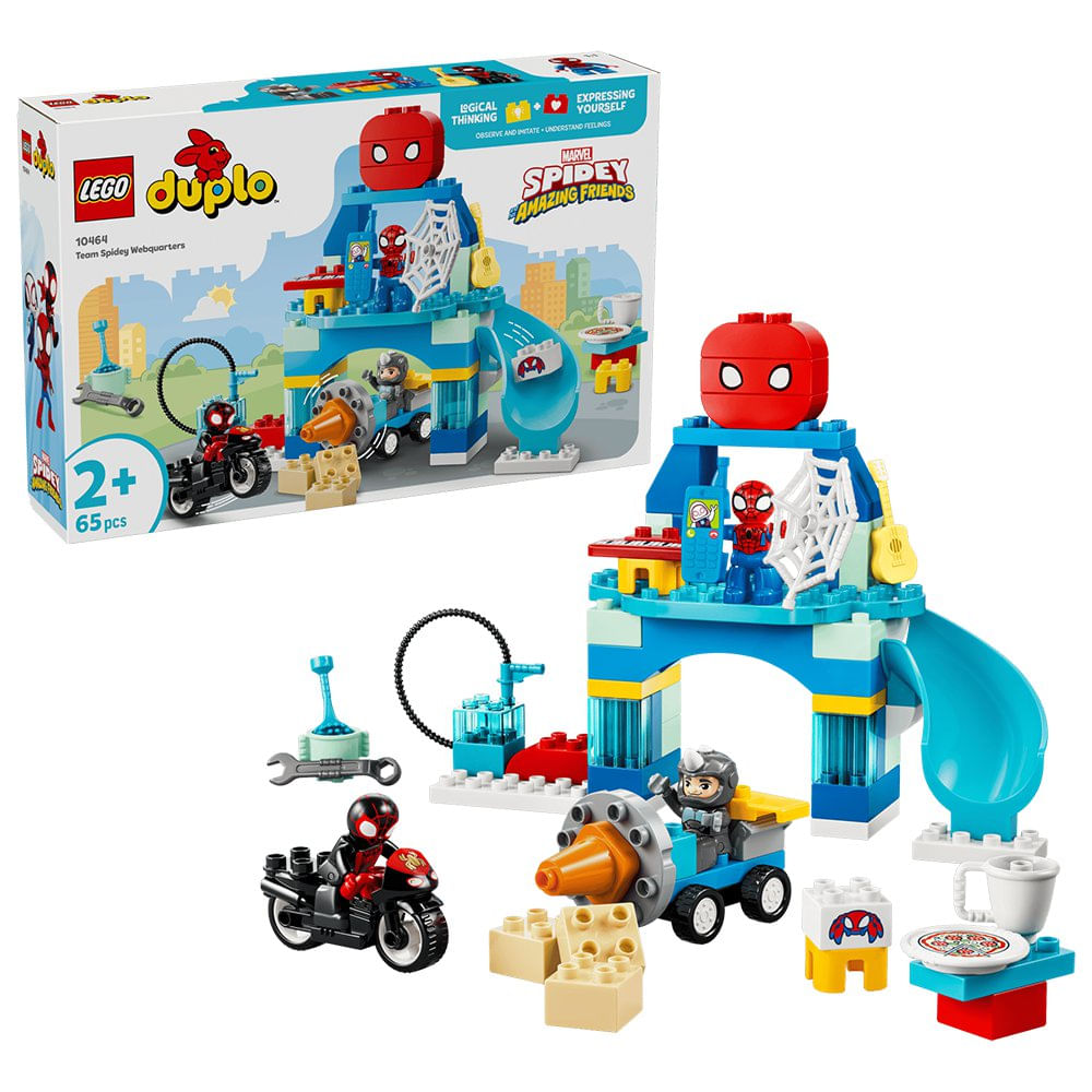 LEGO Duplo Marvel Spidey y sus Sorprendentes Amigos Aracnocuartel de Spider-Man #10464 con…