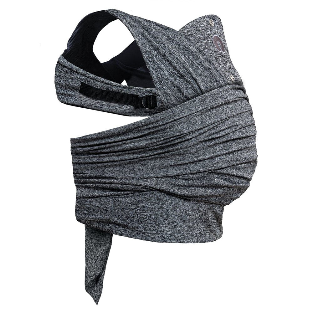Portabebés Híbrido Tipo Fular ComfyFit Evolution de Tela Suave para Hasta 15 Kg Color Gris