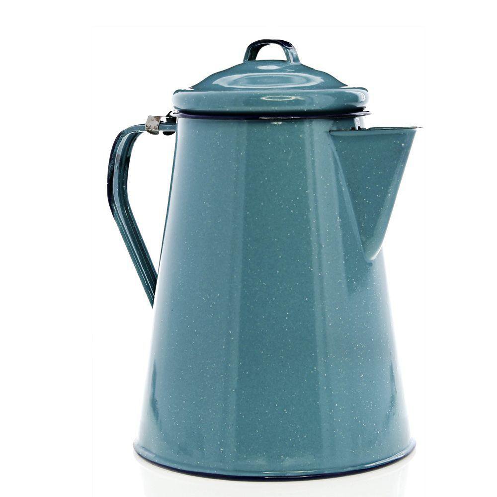 Cafetera de 3 L de Peltre Color Turquesa