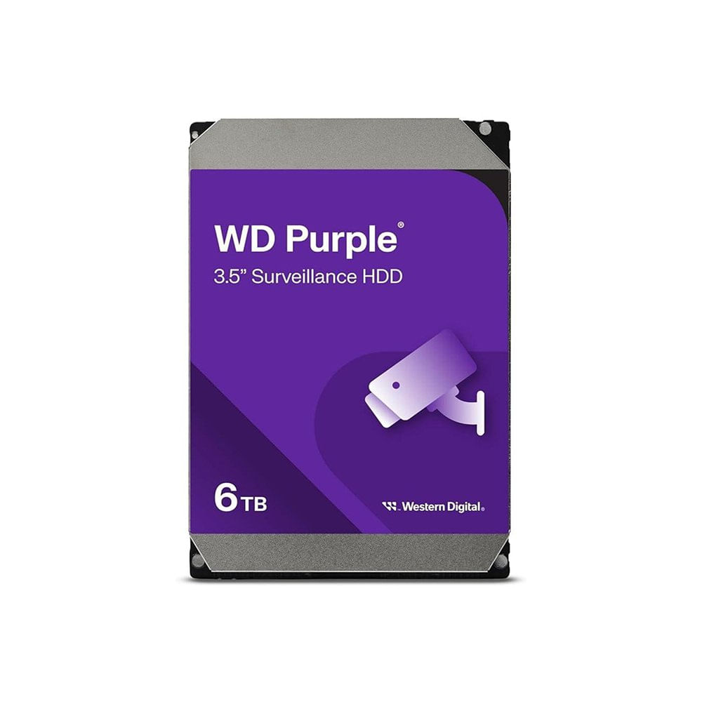 Disco Duro Interno Digital Morado WD64PURZ de 6TB 3.5 Plg SATA III para Sistemas de Videov…