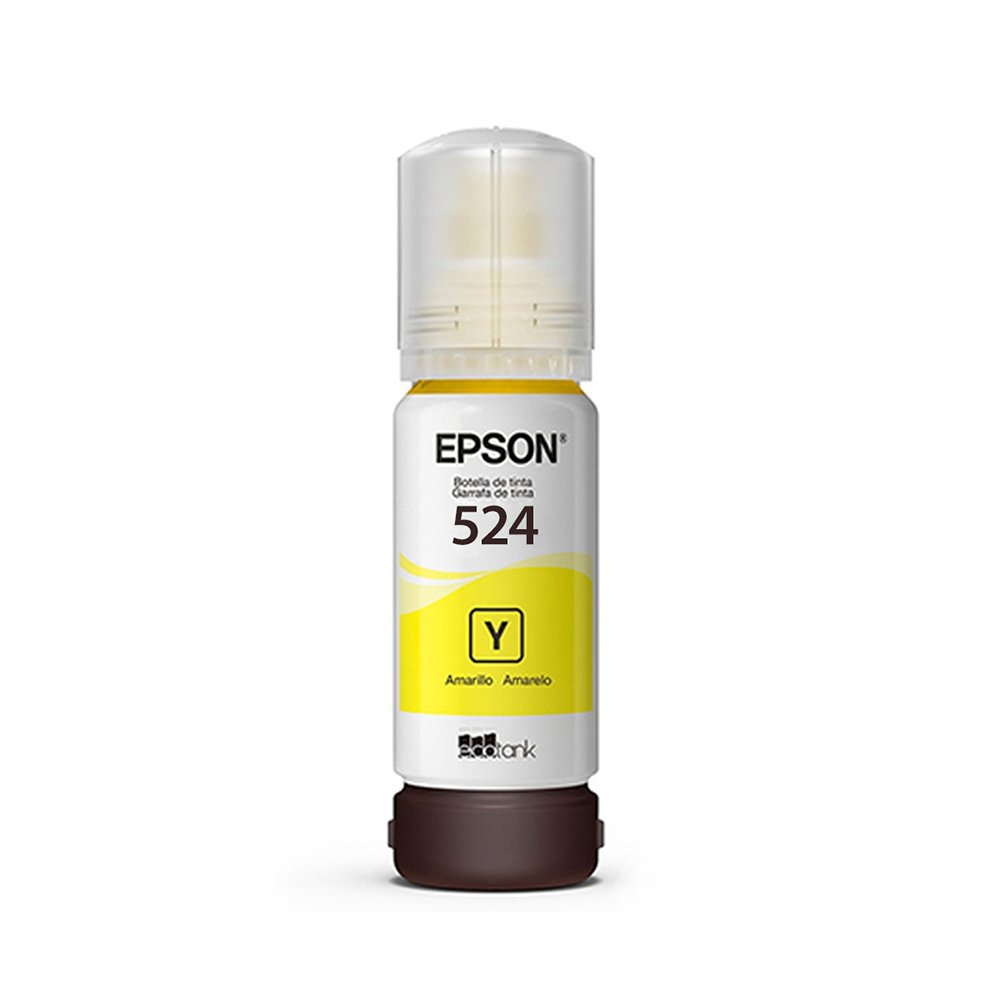 Botella de Tinta T524 Amarillo 70 mL para Impresoras EcoTank