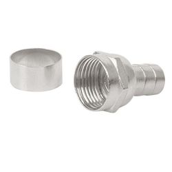 Conector Coaxial Rg6 De Prensar - Volteck