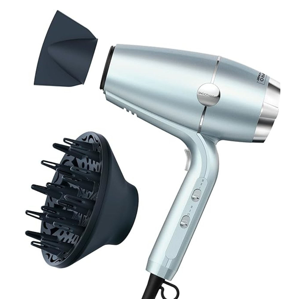 Secador Profesional InfinitiPro SmoothWrap con Tecnología Plasma, Cerámica e Iónica 1875 W…