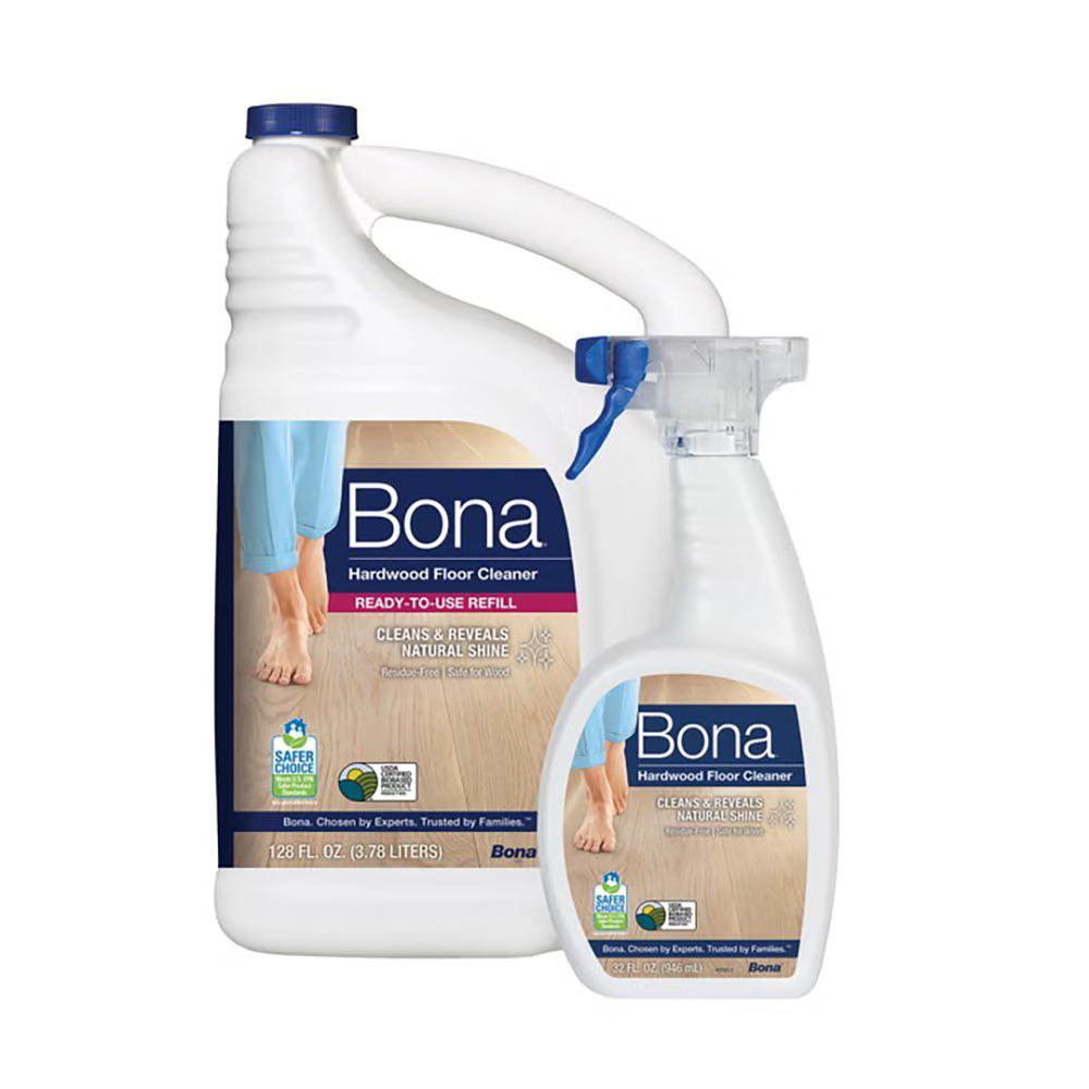 Combo Limpiador para Pisos de Madera 1 Gal de Repuesto y Atomizador de Secado Rápido