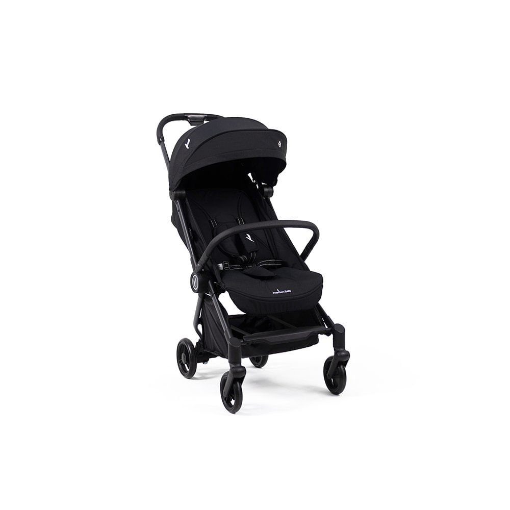 Carruaje de Paseo para Bebé Nano con Plegado Ultracompacto y Capota Amplia Color Negro