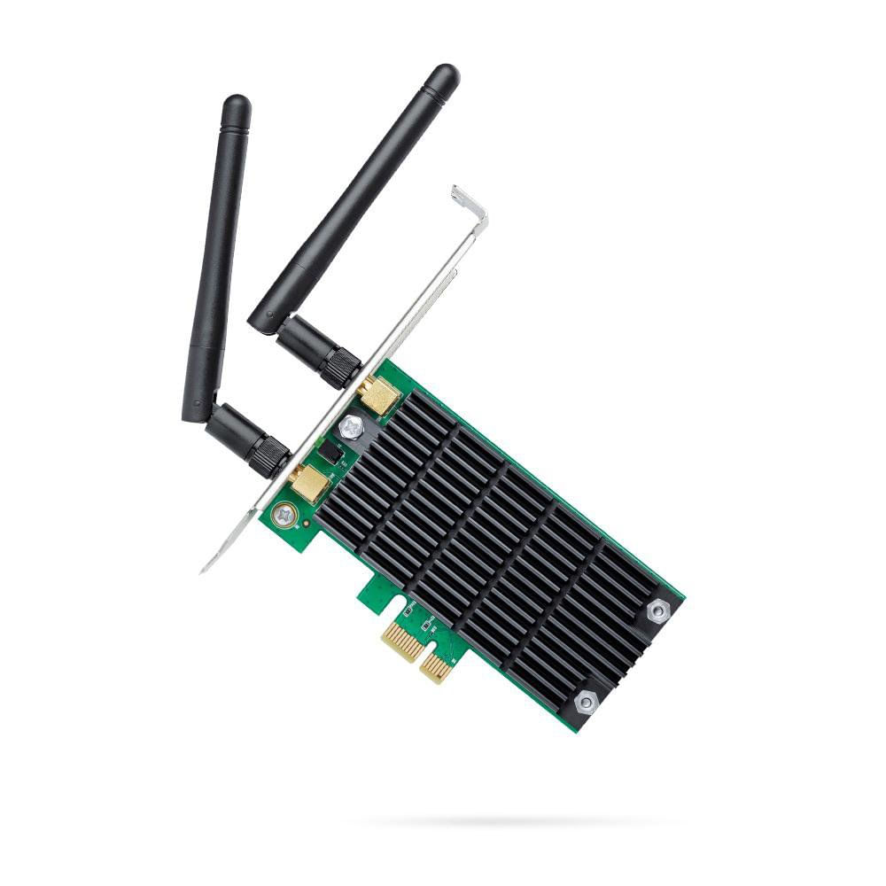 Adaptador PCI Express Archer T4E Wi-Fi 5 AC1200 Doble Banda con 2 Antenas Desmontables en…