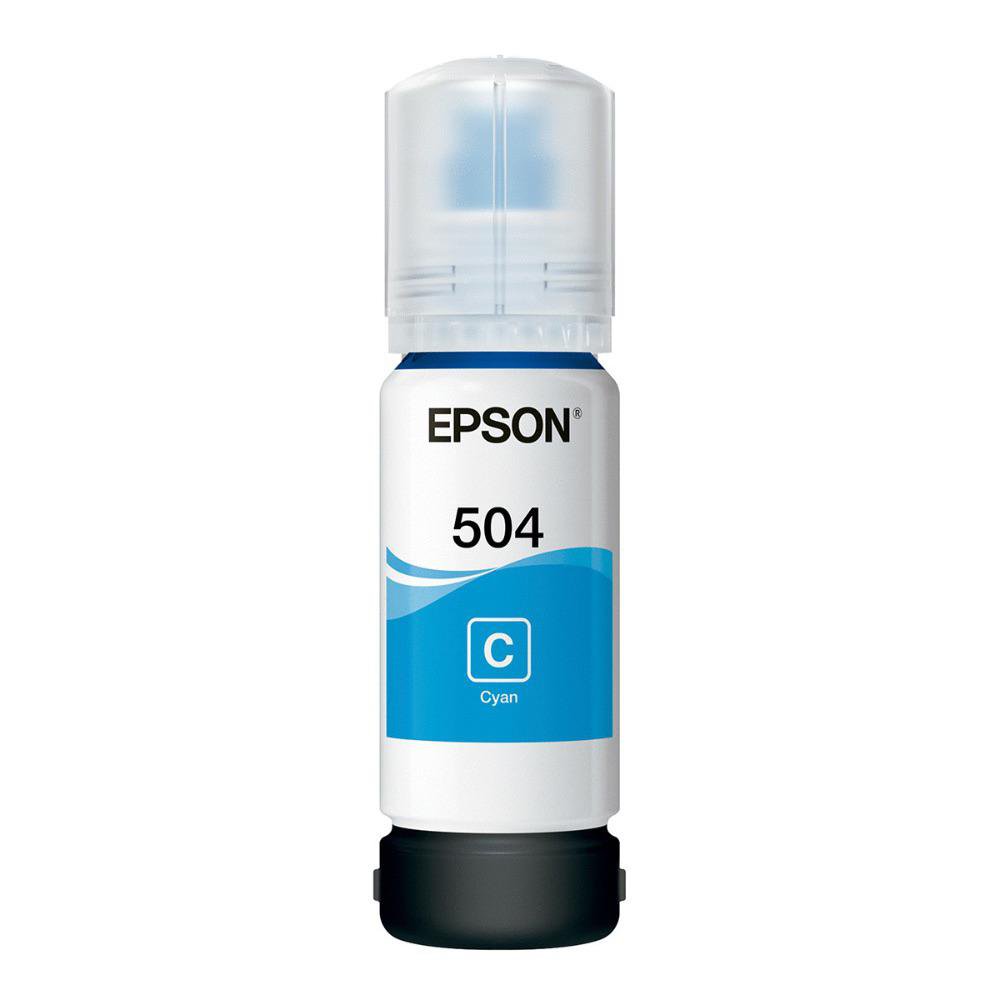Tinta Epson T504220 Cyan de 70 mL para Impresoras EcoTank Compatibles