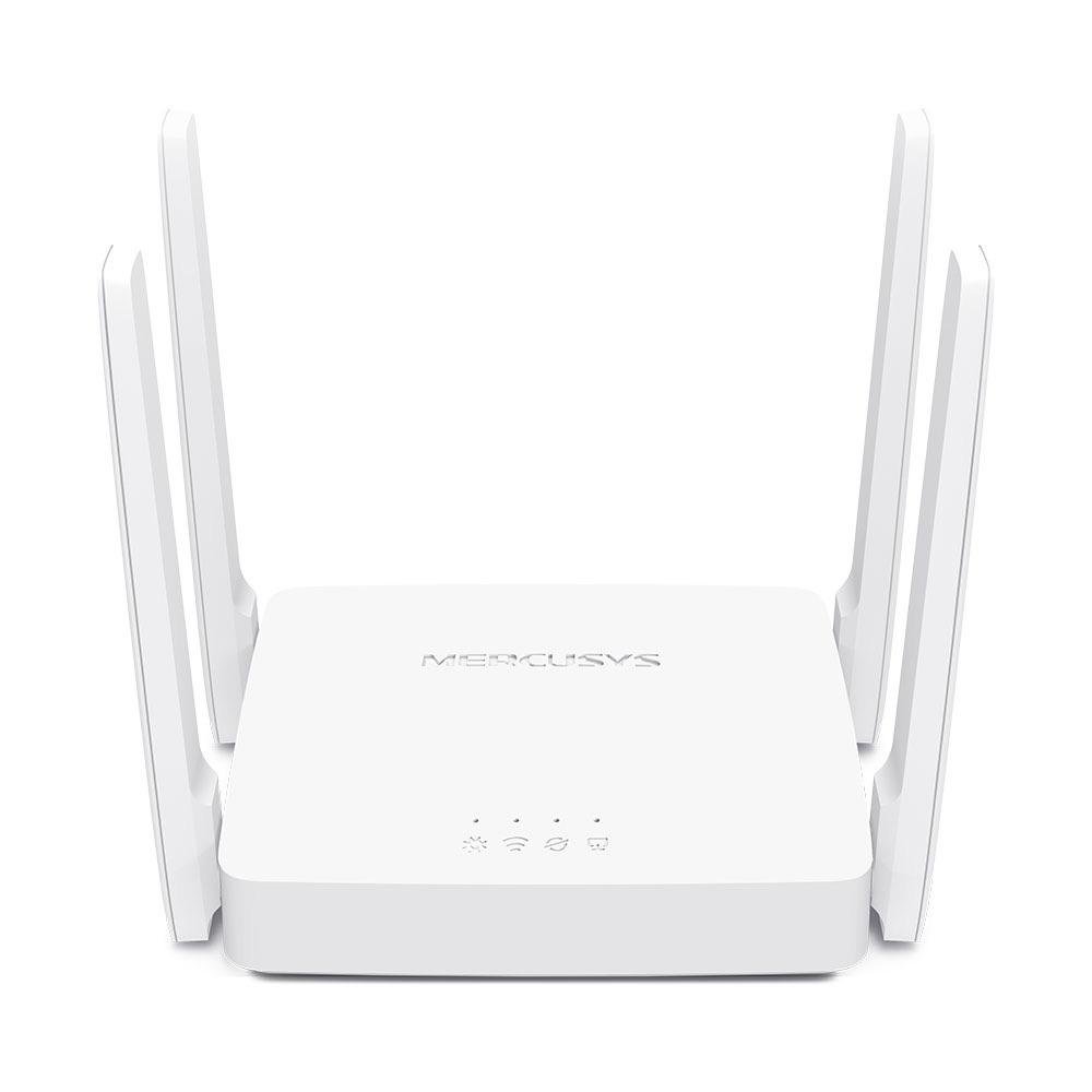 Router Inalámbrico Wi-Fi 5 AC1200 Doble Banda con 4 Antenas en Color Blanco