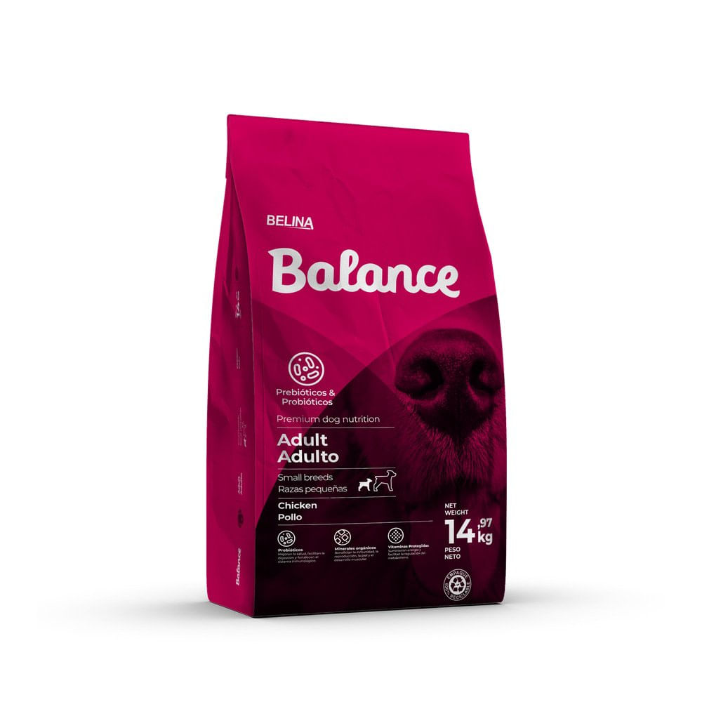 Concentrado para Perro Adulto Raza Pequeña con Prebióticos y Probióticos Sabor Bolsa de Po…