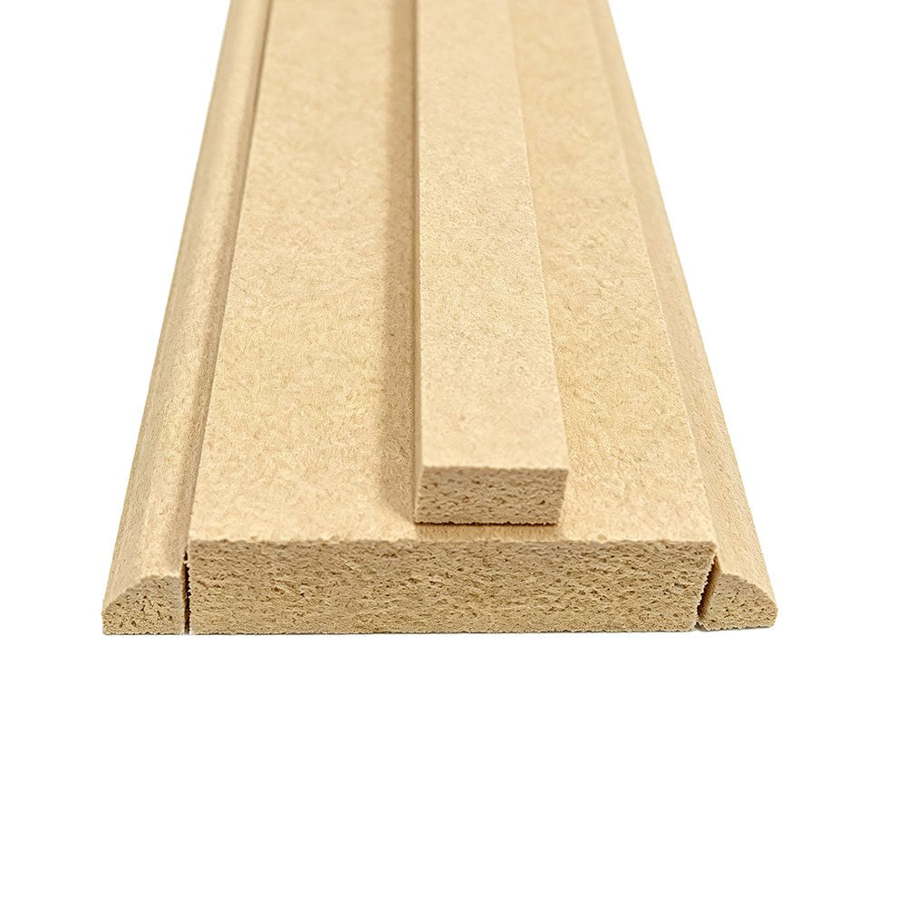 Marco de MDF Natural con bosel para puerta 18 x 60 mm Marco para Puerta de MDF Natural Bos…