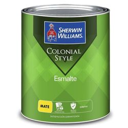 Colonial Style Esmalte Mate Negro 1 Gal - Sherwin Williams