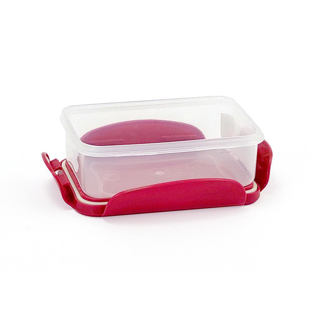 Tazón Rectangular Rojo - Varias Capacidades 8 oz