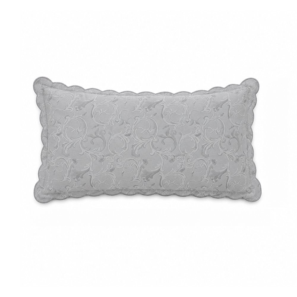 Sobrefunda de Almohada King Pauleta de 50 x 90 Cm en Color Gris