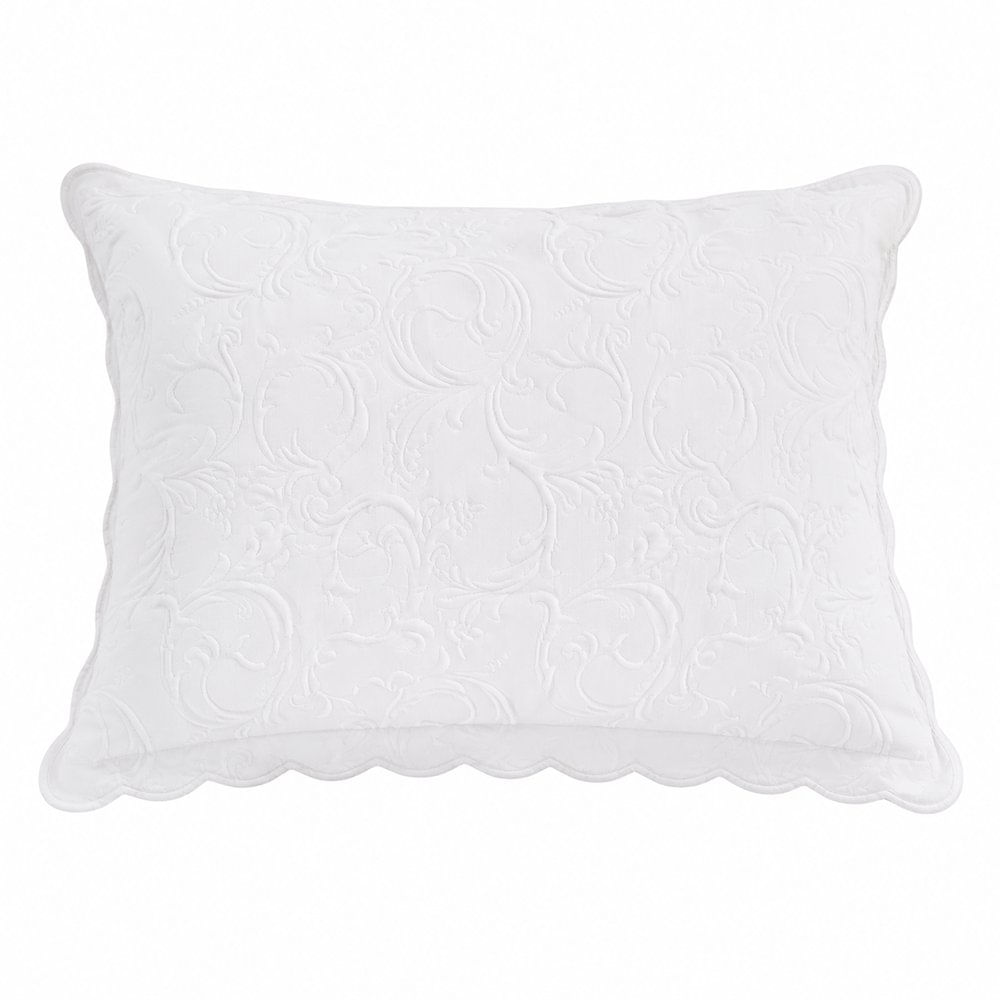 Sobrefunda de Almohada Pauleta de 50 x 70 Cm en Color Blanco