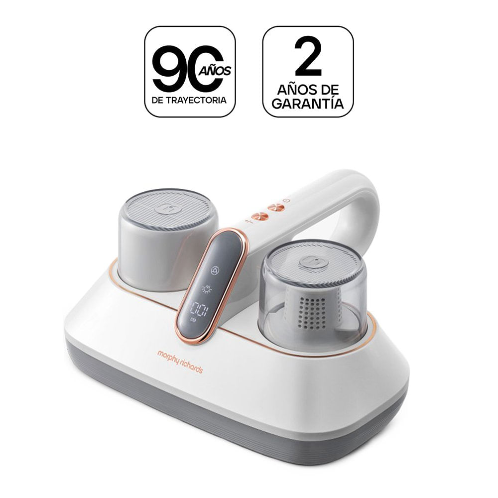 Aspiradora Portátil Removedora de Ácaros con Luz UV-C y Sistema de Filtrado Color Blanco