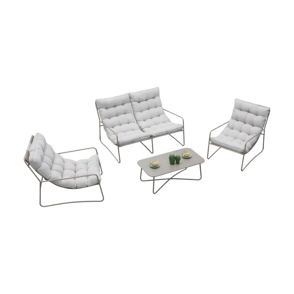 Set de Sala para Exterior Sam Beige 4 Piezas