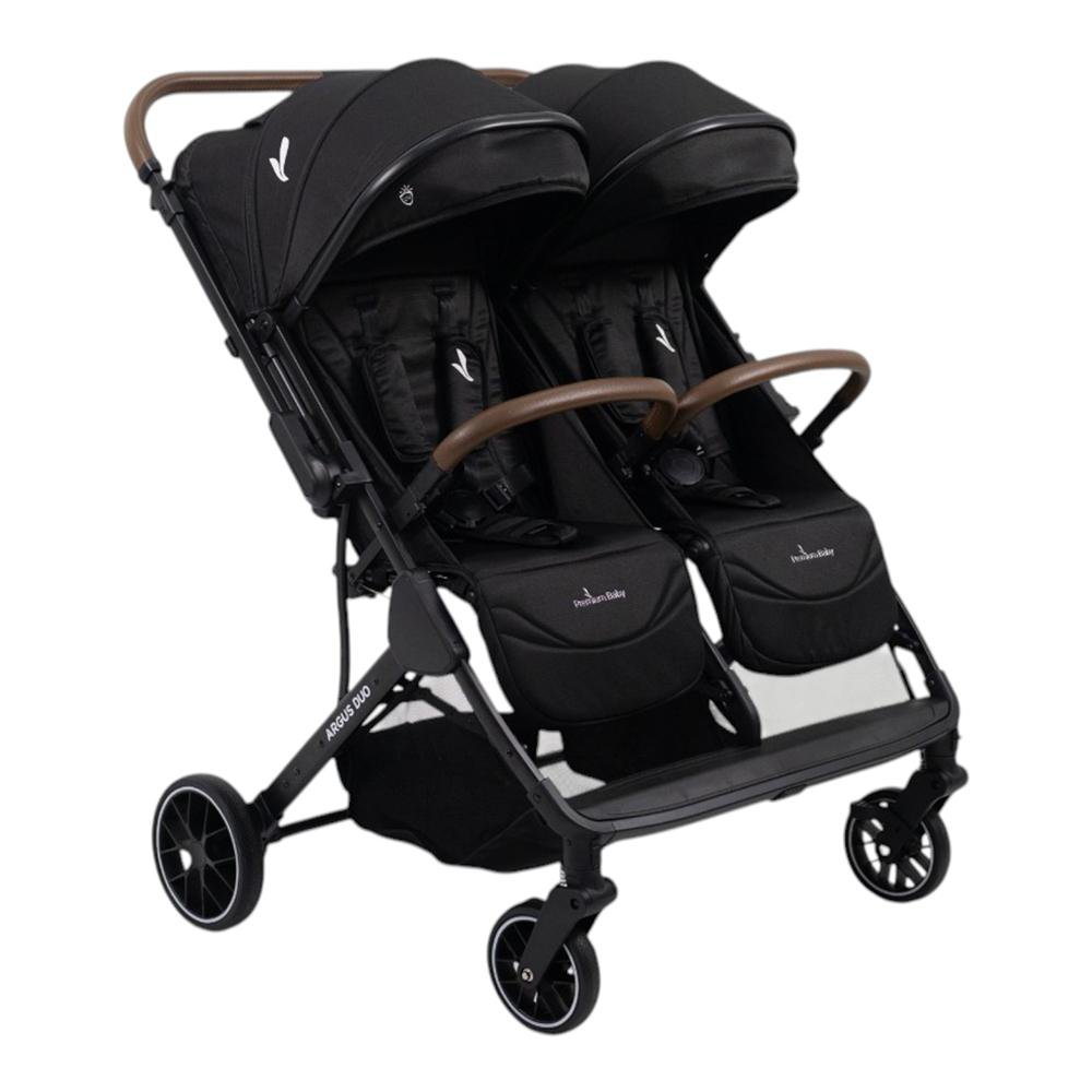 Carruaje Doble Argus Duo Color Negro y Chocolate