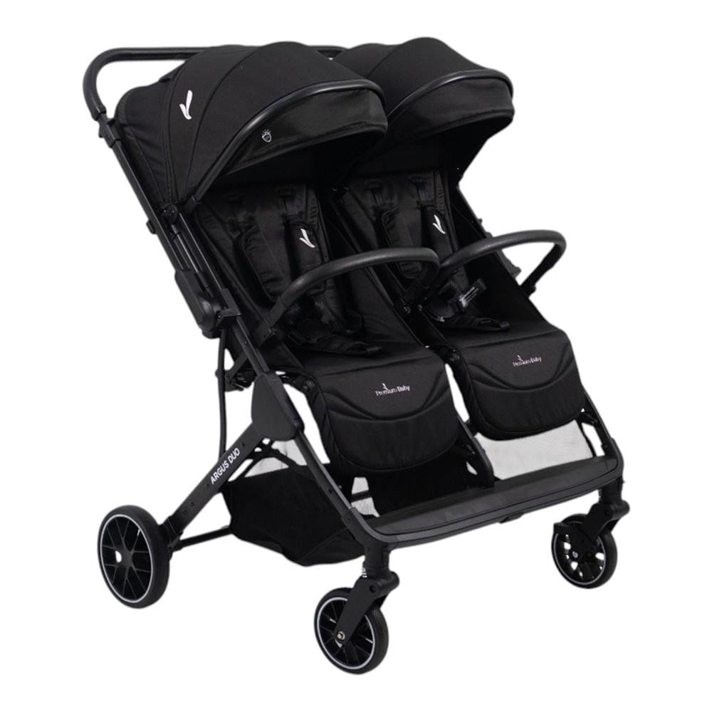 Carruaje Doble Argus Duo Color Negro