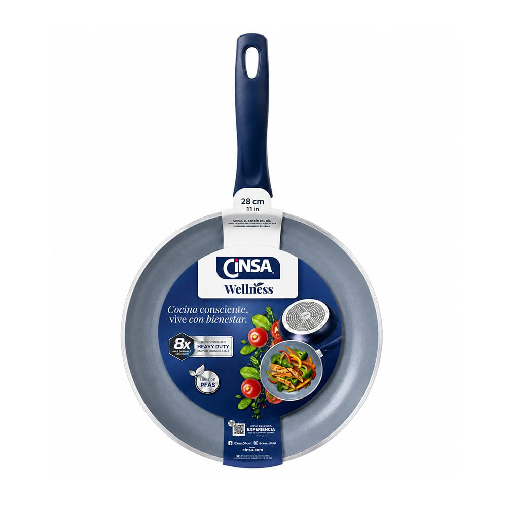 Sartén Wellness de Aluminio con Recubrimiento Cerámico de 28 Cm