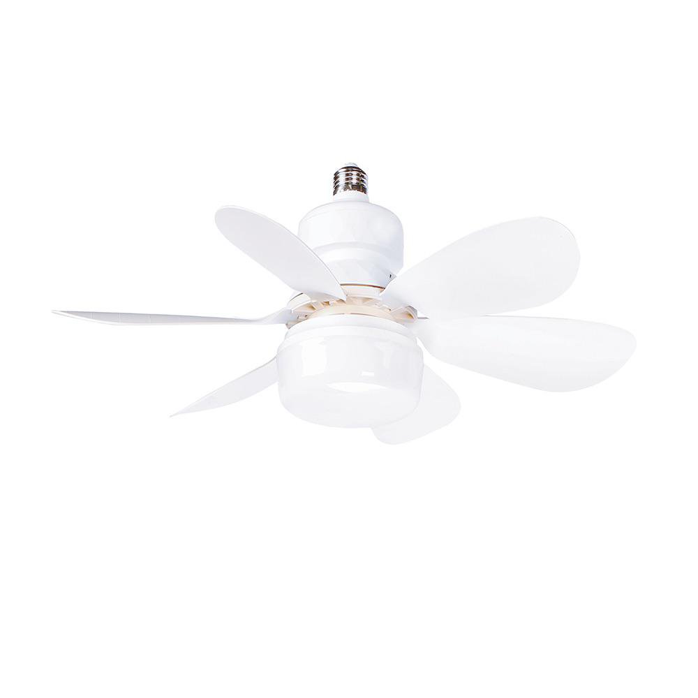 Ventilador con Luz LED E27 de 15W 6 Aspas CCT en Color Blanco